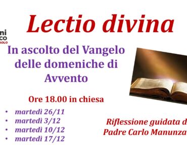 LECTIO DIVINA di Avvento